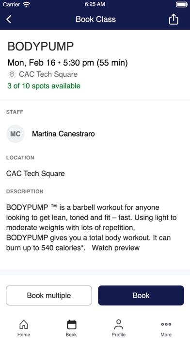 Screenshot #3 pour Cambridge Athletic Club
