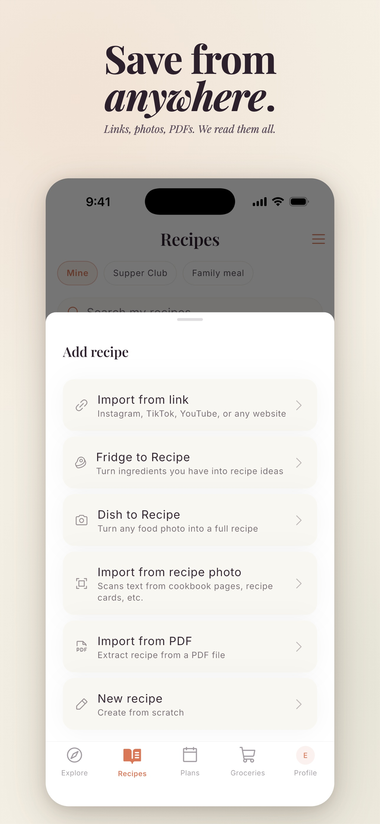 Supper: Recipes & Meal Planner screenshot 2
