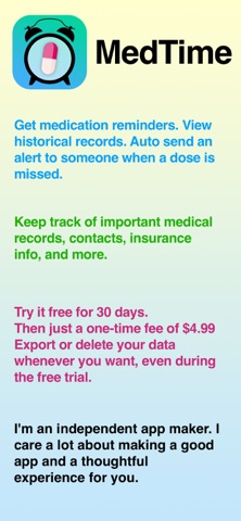 MedTime Medication Tracker Screenshot 1 of 7