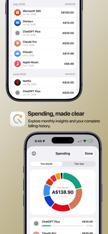 Renewa: Bills & Renewals iPhone screenshot