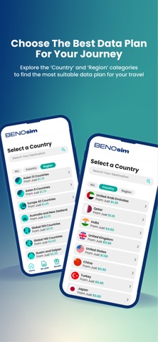 BENOsim – eSIM for Travelers screenshot