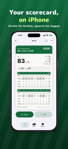 Golf Counter: Score & Putts screenshot 4