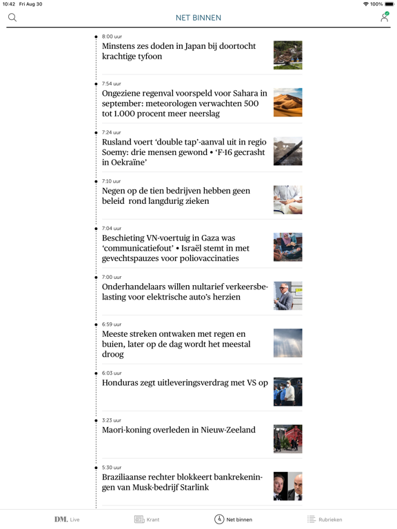 De Morgen - Nieuws iPad screenshot 5 - News app