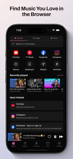 Offline Music Tube Browser screenshot 2