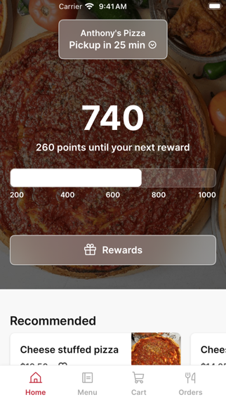 Anthony's Pizza To Go iPhone screenshot 1 - Food & Drink app
