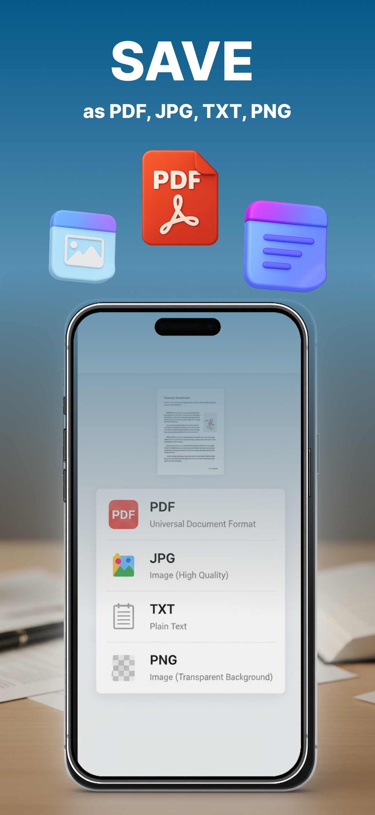 PDF Scanner – JPG to PDF OCR