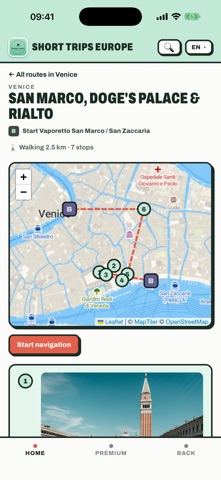 Short Trips Europe iPhone screenshot