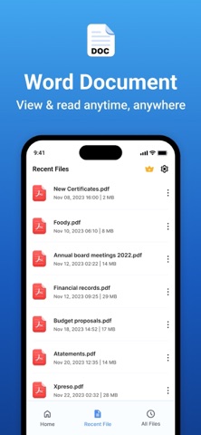 Word Documents - Office Reader iPhone screenshot