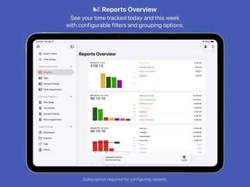 Timery: Time Tracker iPad screenshot
