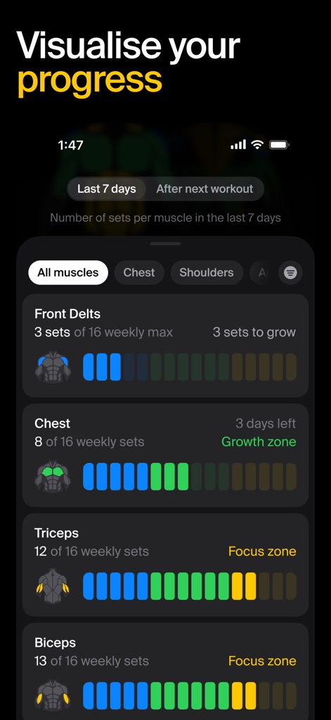 PUSH Workout & Gym Tracker - Health & Fitness App | MWM