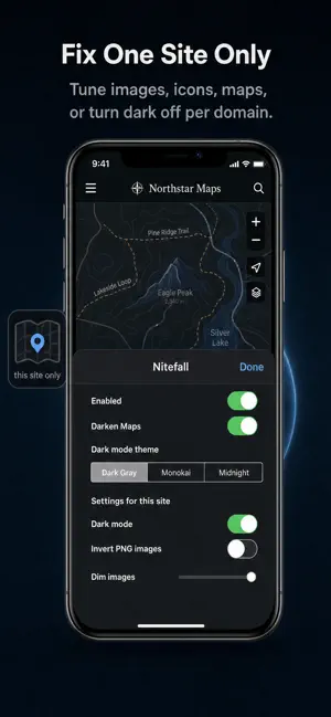 Nitefall: Browser dark mode screenshot 4