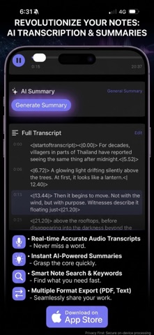 OffgridScribe screenshot