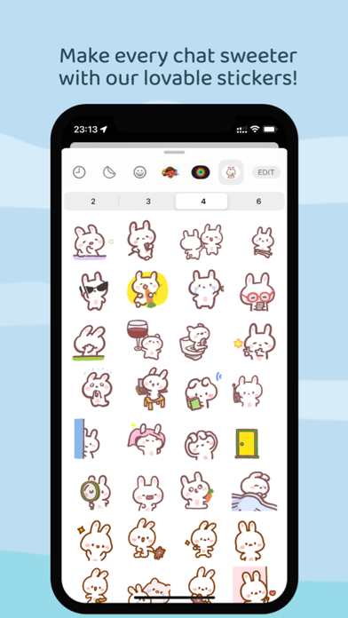 Cute Little Bunny Sticker Screenshot