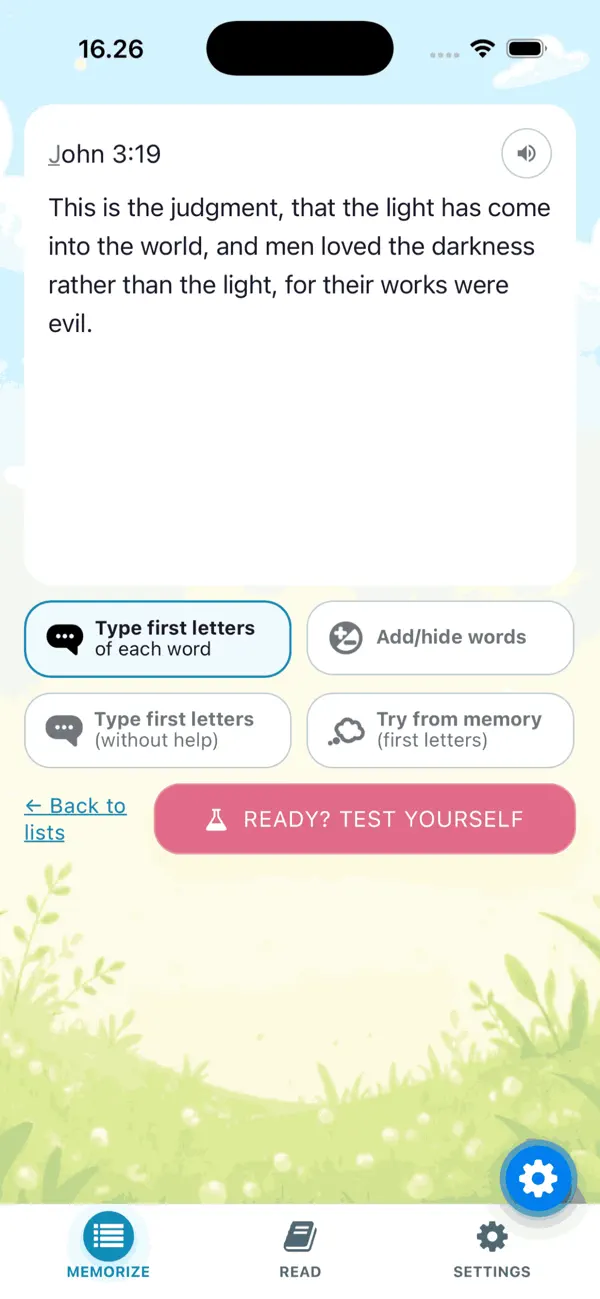 Screenshot #1 pour BIBLE HOOK: Memorize Scripture