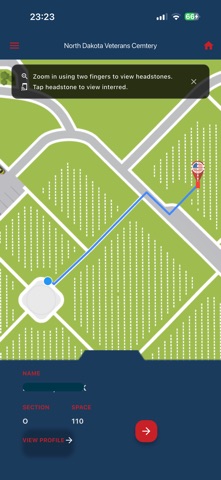 ND Veterans Cemetery iPhone screenshot
