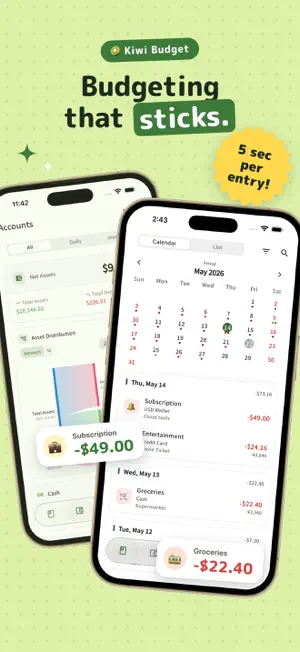 Kiwi Budget: Money & Investing screenshot 1