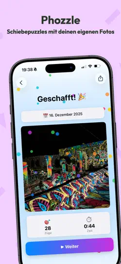 Screenshot von Phozzle: Foto-Schiebepuzzle auf dem iPhone 1