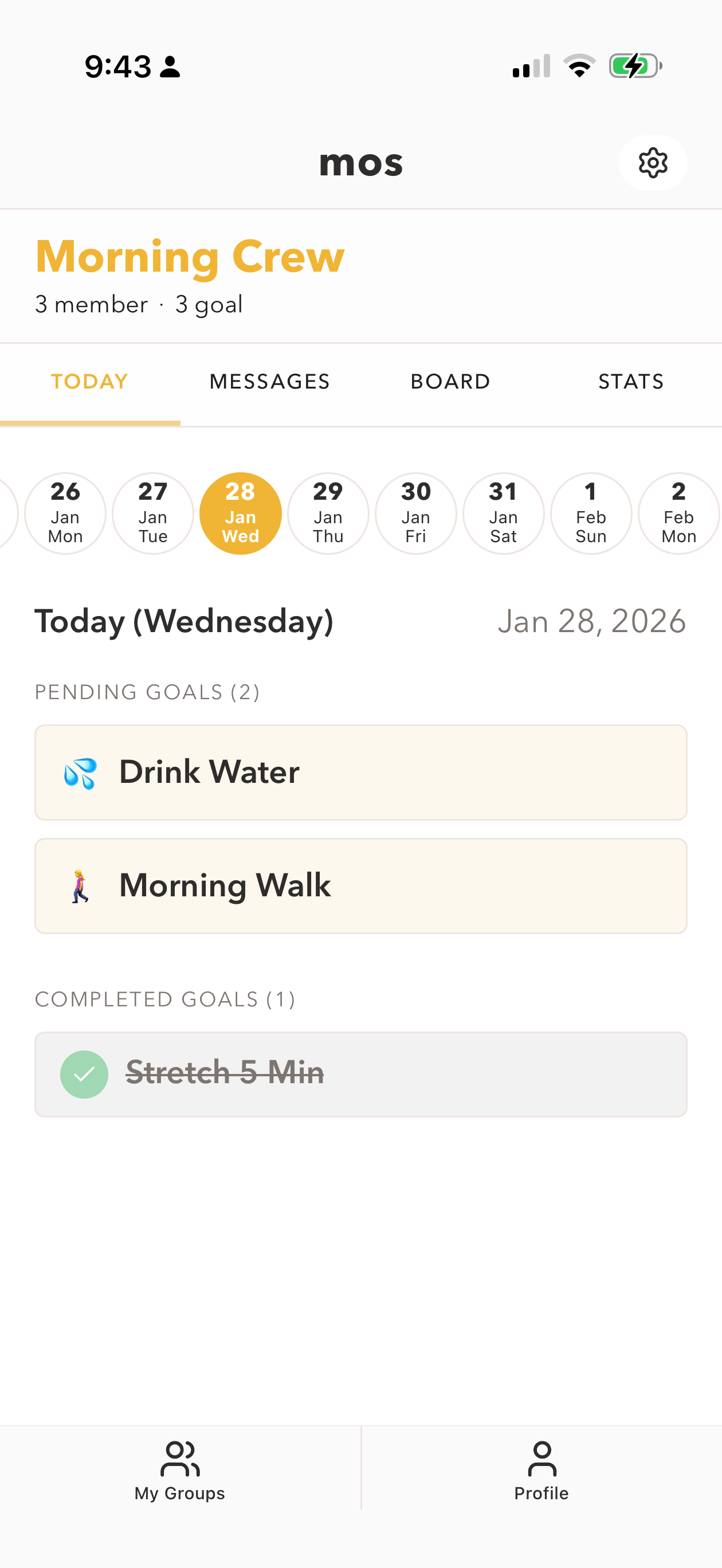 mos: group goal&habit tracker screenshot 5