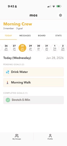 mos: group goal&habit tracker Screenshot 5 of 10