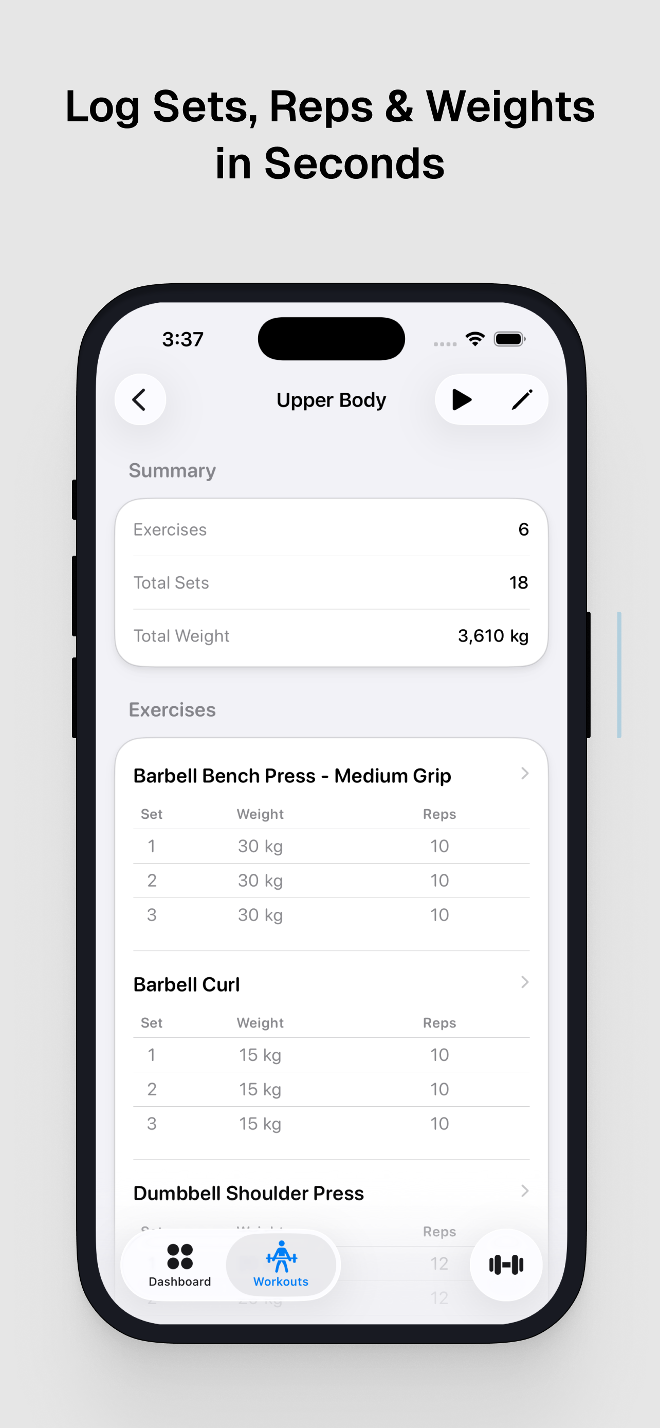 Workout Tracker Gym Log: Repsy screenshot 5
