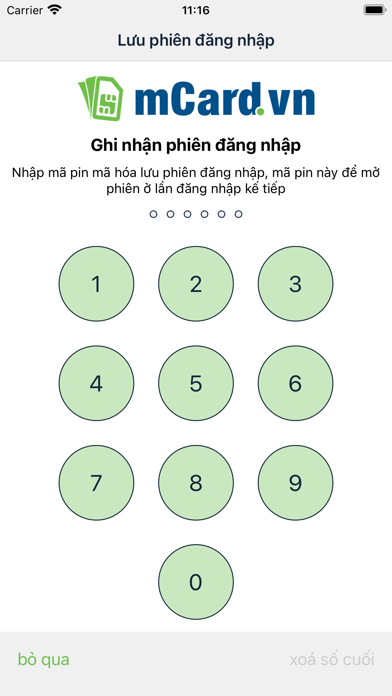 Screenshot #3 pour mCard.vn