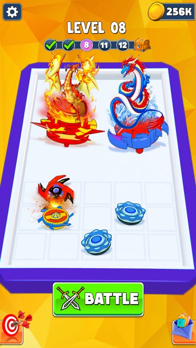 Merge & Battle Spinner Game Screenshot