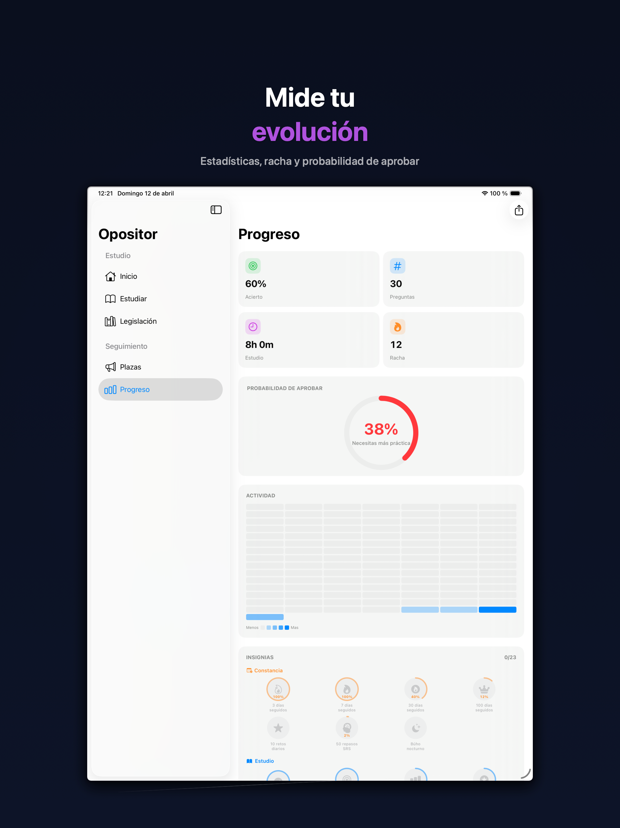 Opositor: Tests y Simulacros screenshot 13