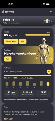 Bodytime app screenshot