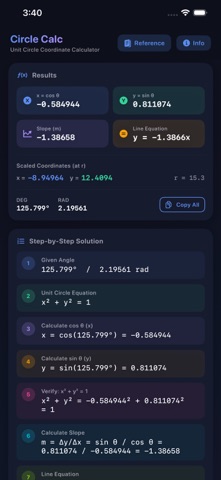 Circle Coordinate Calculator Screenshot 7 of 10