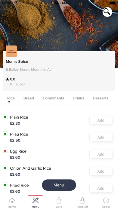 Mum's Spice app screenshot 2