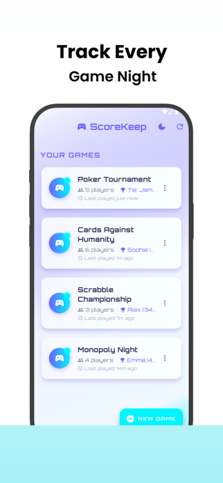 ScoreKeep - Game Score Tracker Screenshot 1 of 5