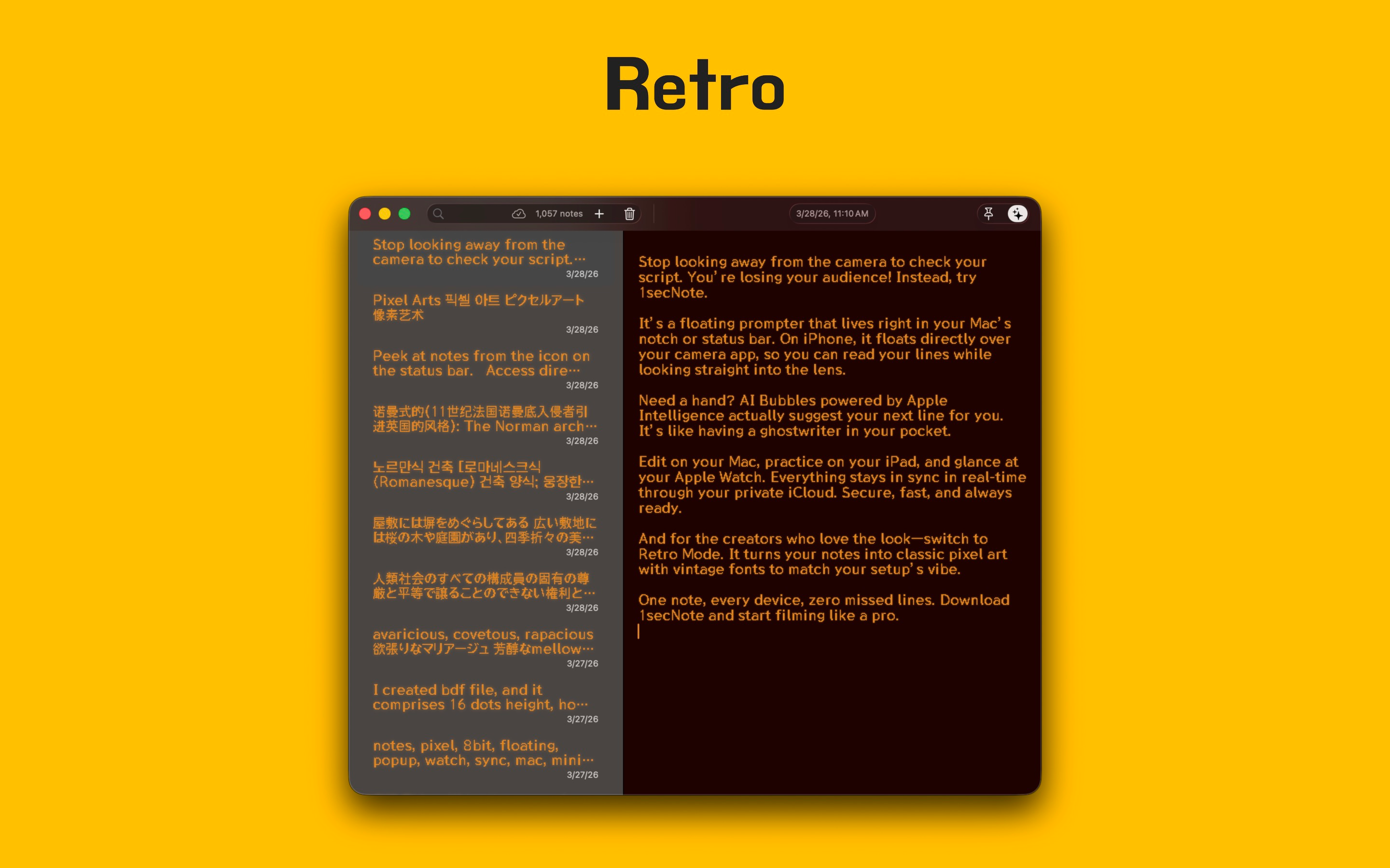 1secNote – Floating Prompter screenshot 19