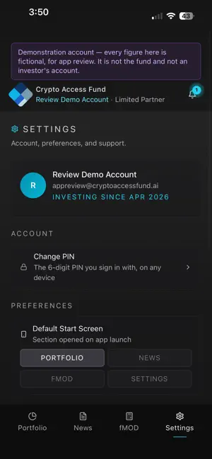 Crypto Access Fund screenshot 4