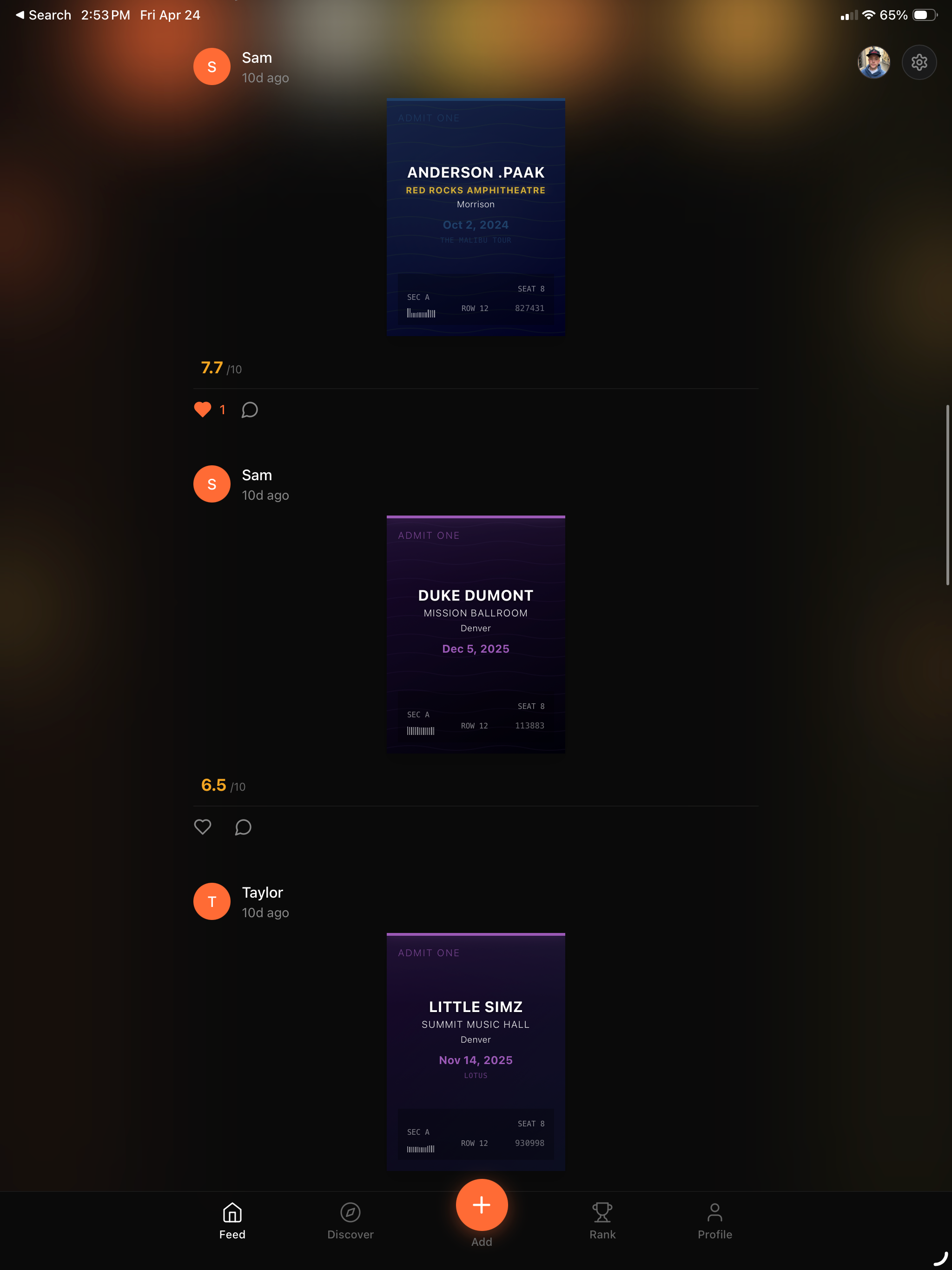 Showgoer: Concert Passport