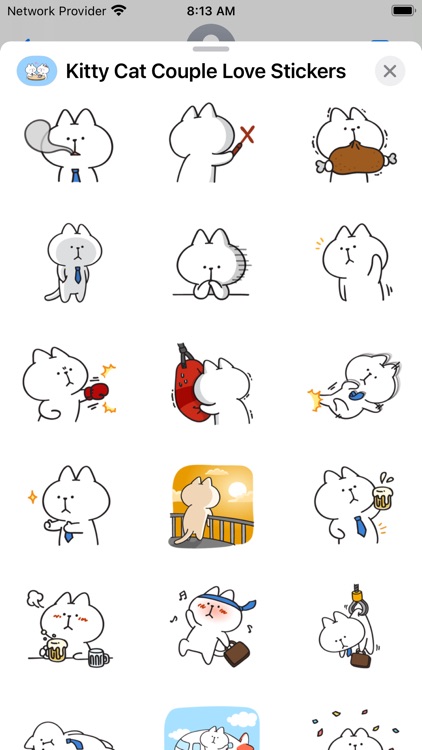 Kitty Cat Couple Love Stickers screenshot-6