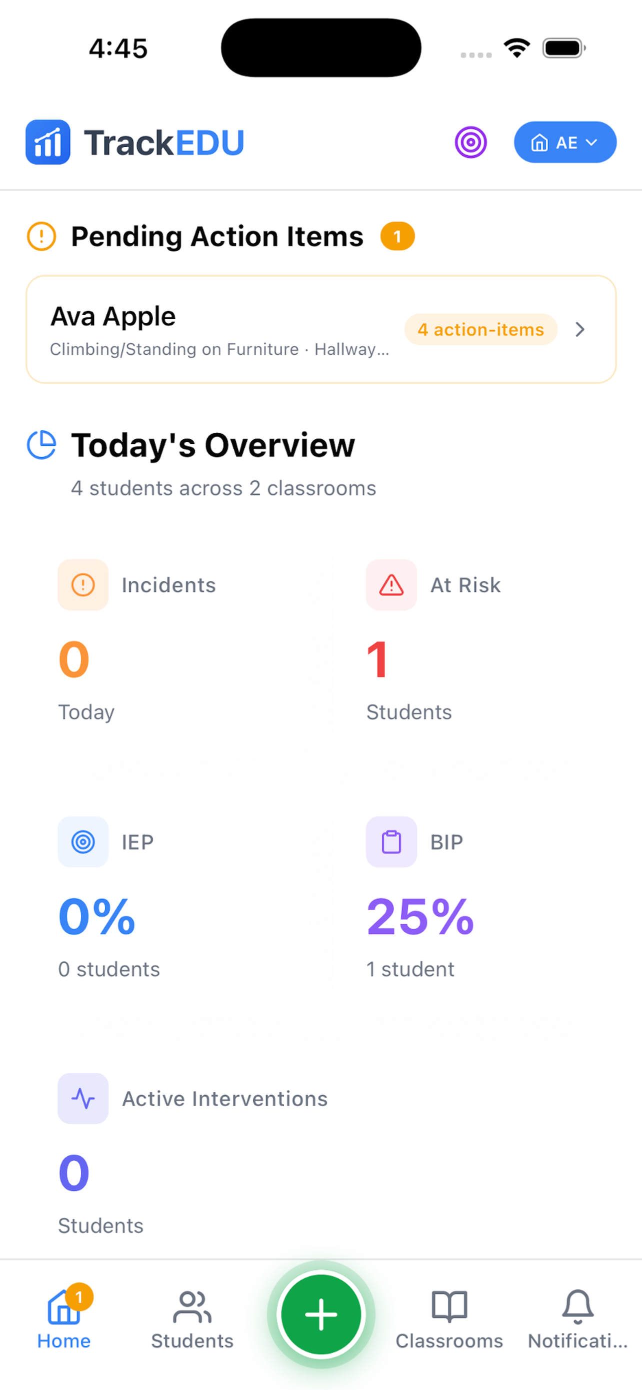 TrackEDU screenshot 2