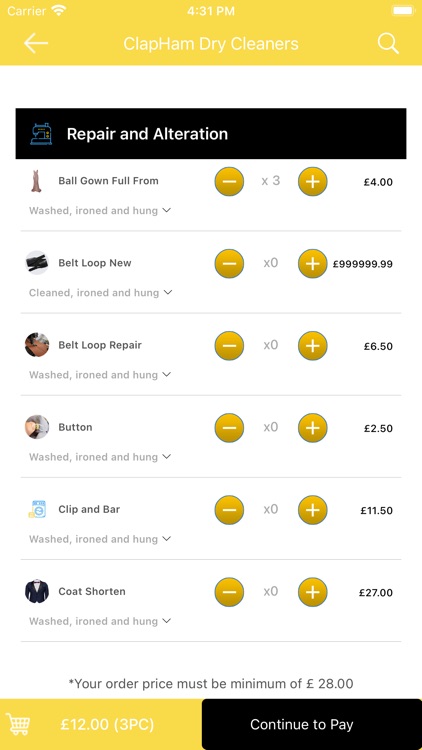 ClapHam Dry Cleaners screenshot-3
