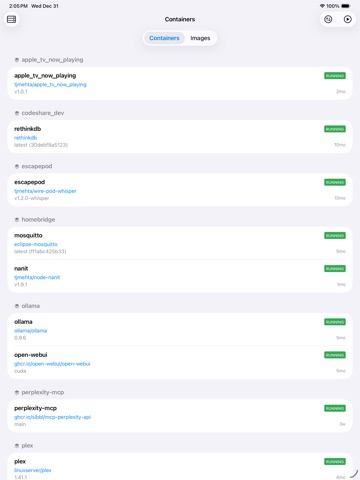 Dockerman: Docker Client ipad screenshot 2