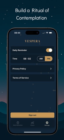 Vespera Nightly Contemplation screenshot
