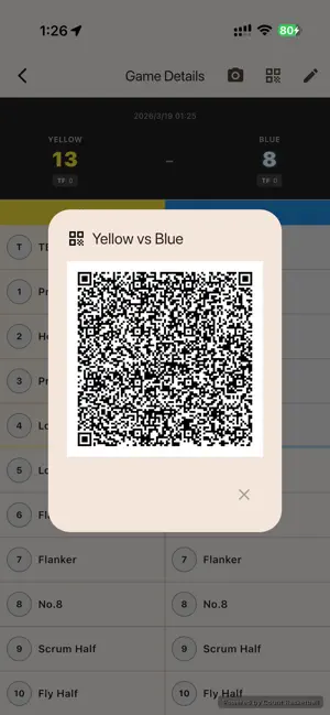 Count Rugby - Merge by QR code screenshot 3