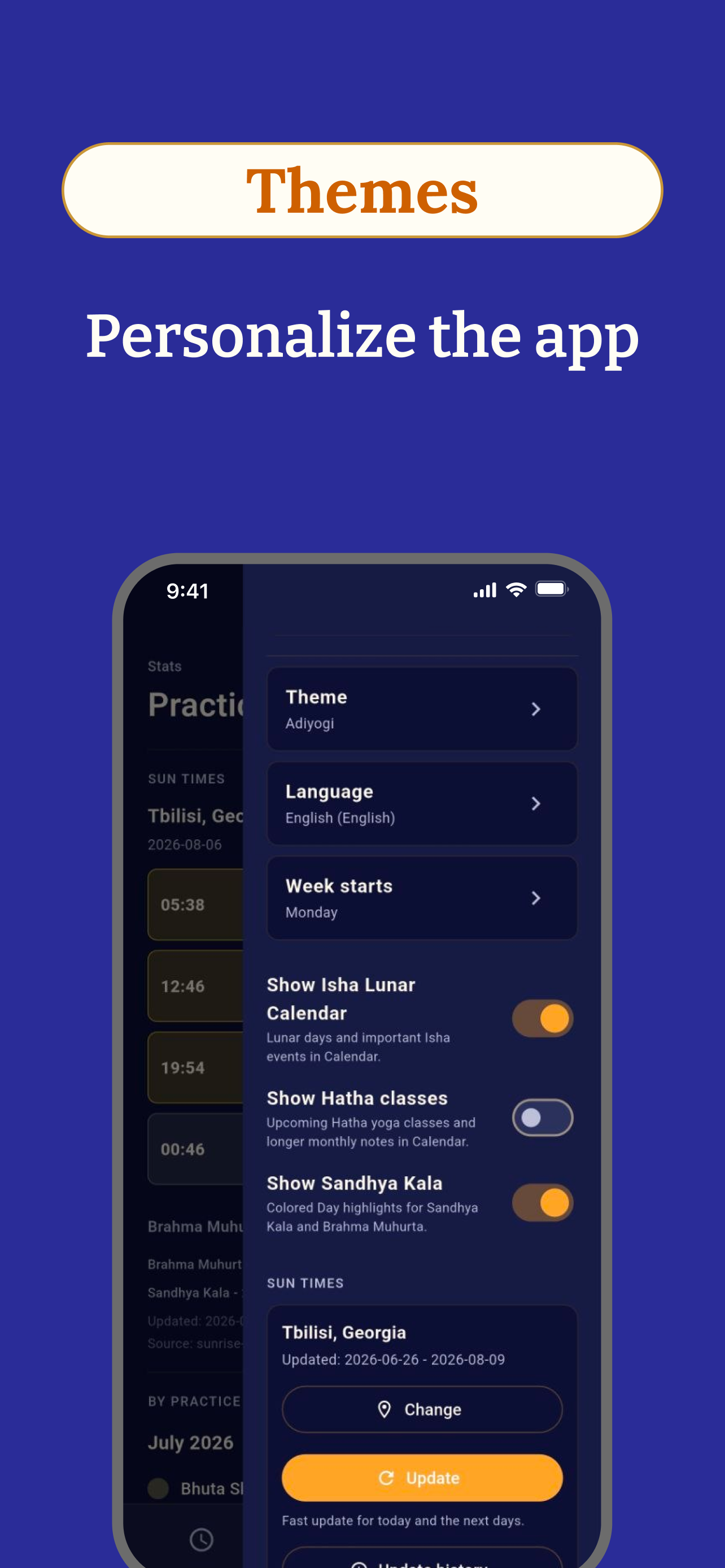 Yogaratova - Yoga Calendar screenshot 7