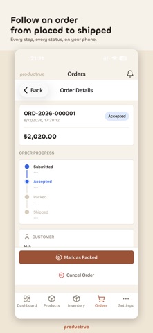 productrue screenshot