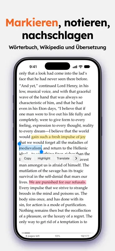 EPUB Reader - JustRead screenshot 7 of 10