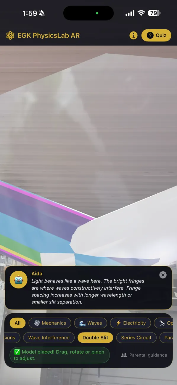 Screenshot #2 pour EGK PhysicsLab AR