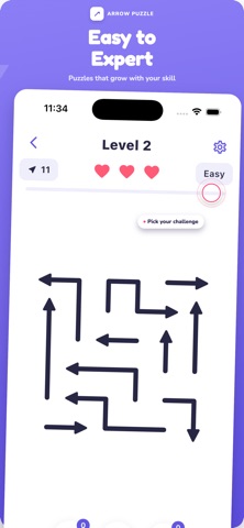 Arrow Puzzle : Ink Maze iPhone screenshot