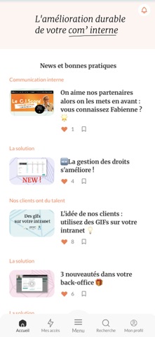 Le Club Intranet Inside screenshot