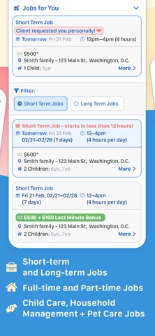 Nanny Network: Child Care Jobs iPhone screenshot