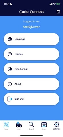 CarioConnect v2 iPhone screenshot