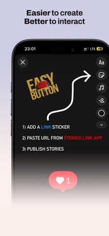 StoriesLink iPhone screenshot