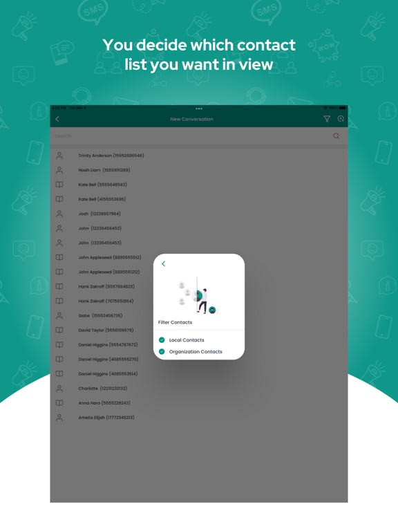 HostMyText - Business Texting iPad screenshot 7 - Productivity app